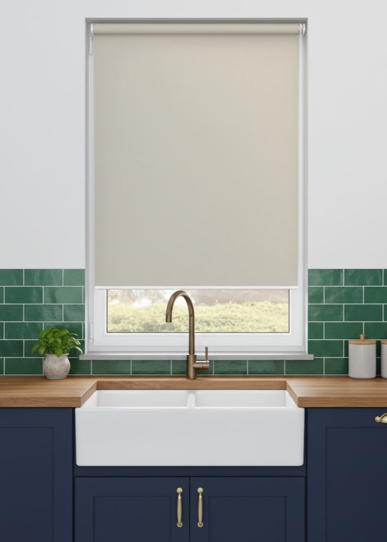 Cairo Blackout Beige Roller Blind