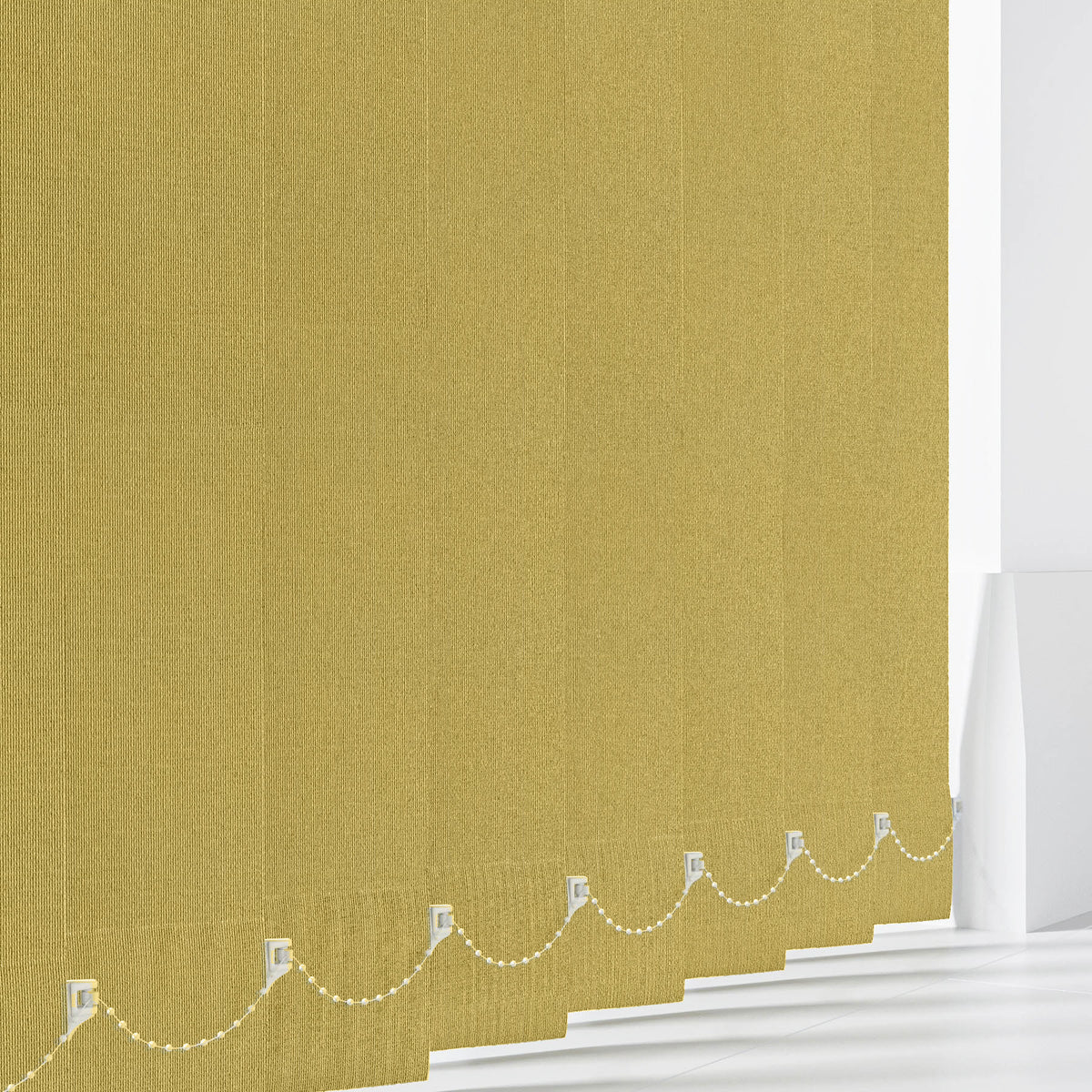 Cairo Blackout Mustard Vertical Replacement Blind Slat
