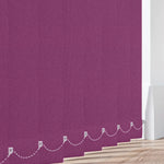 Cairo Blackout Rasberry Vertical Replacement Blind Slat