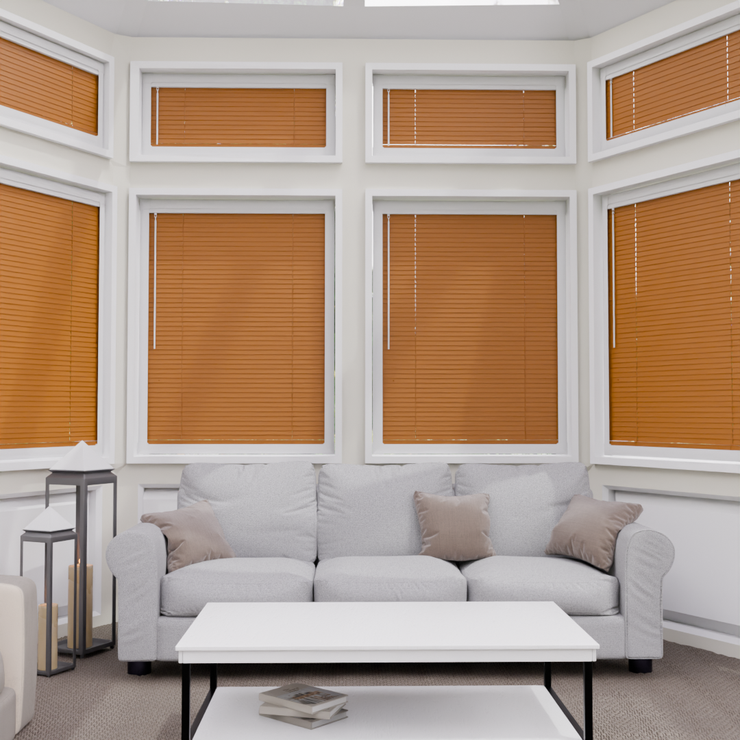 Perfect Fit No Drill Metal Blind - Caramel - 25mm