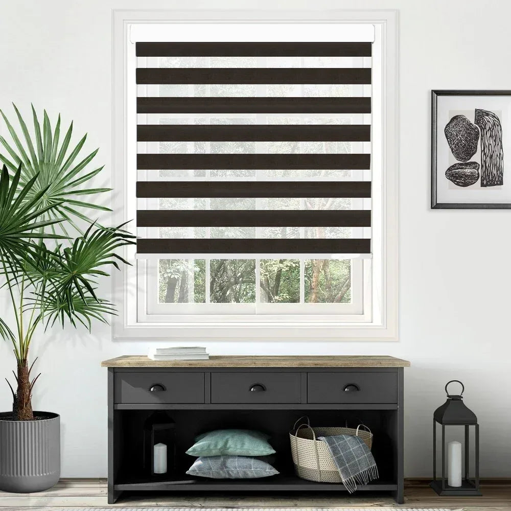 Cashmere Black - Electrical Day and Night Blinds