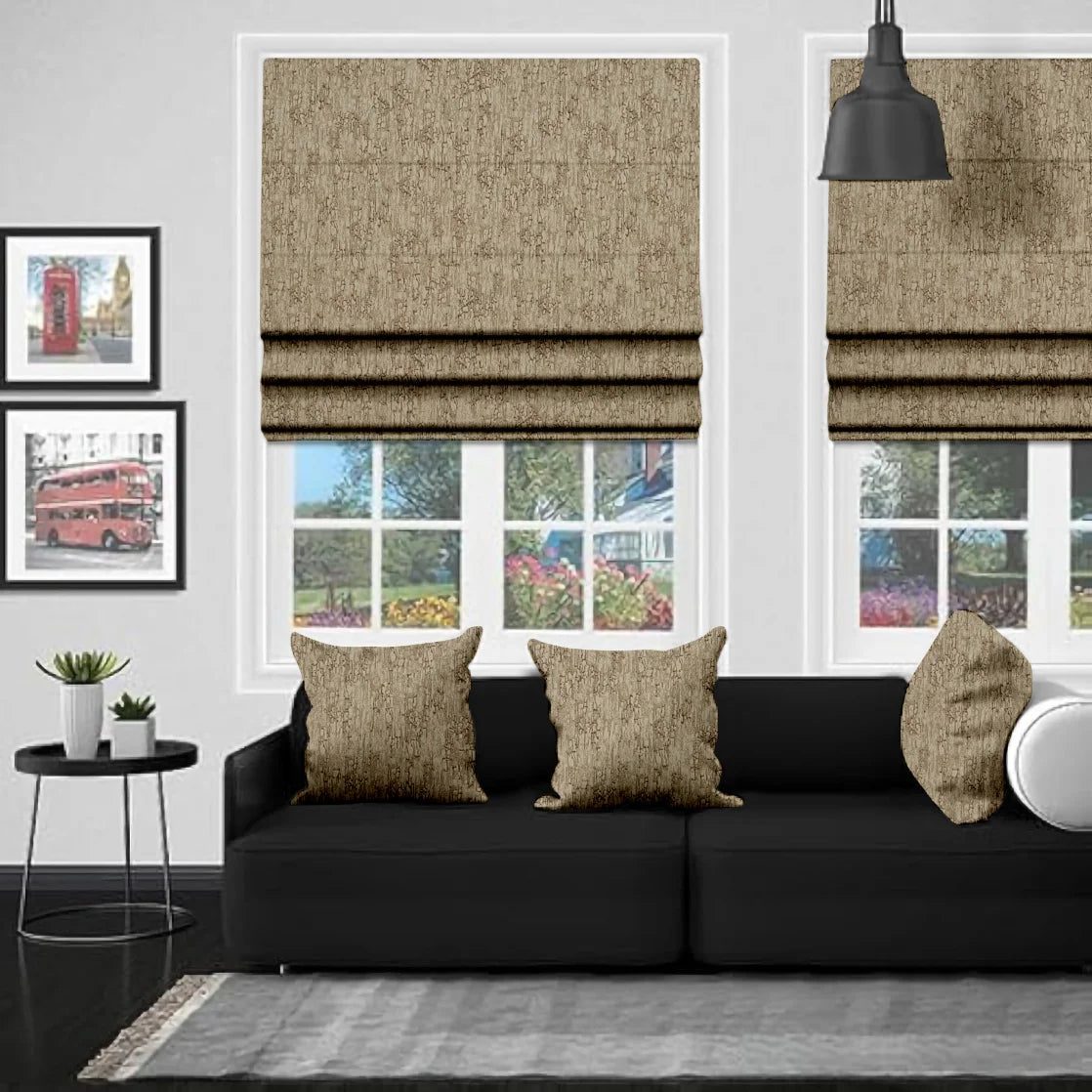 EB Celina Sandstone Roman Blind