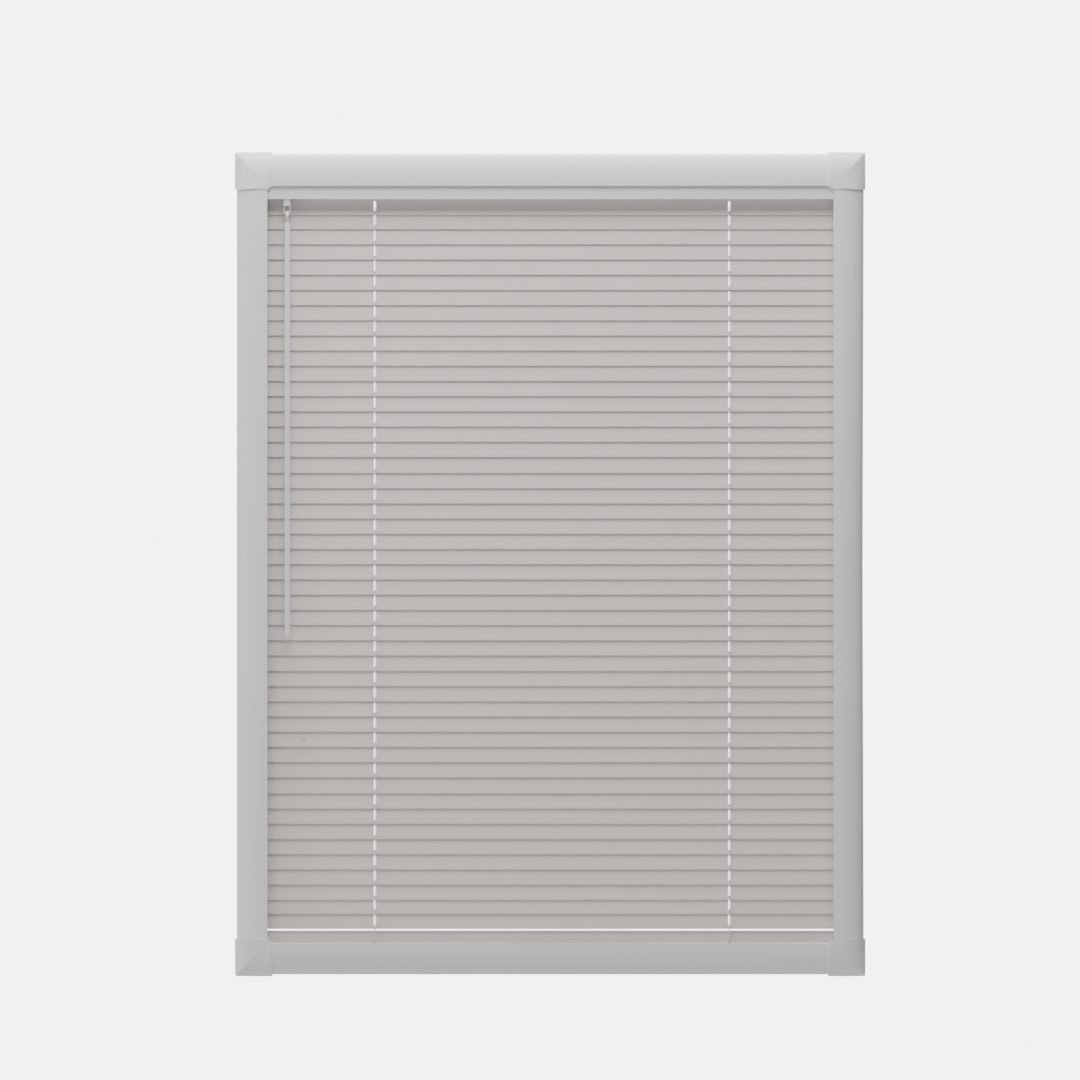 Perfect Fit No Drill Metal Blind - Chalk White - 25mm