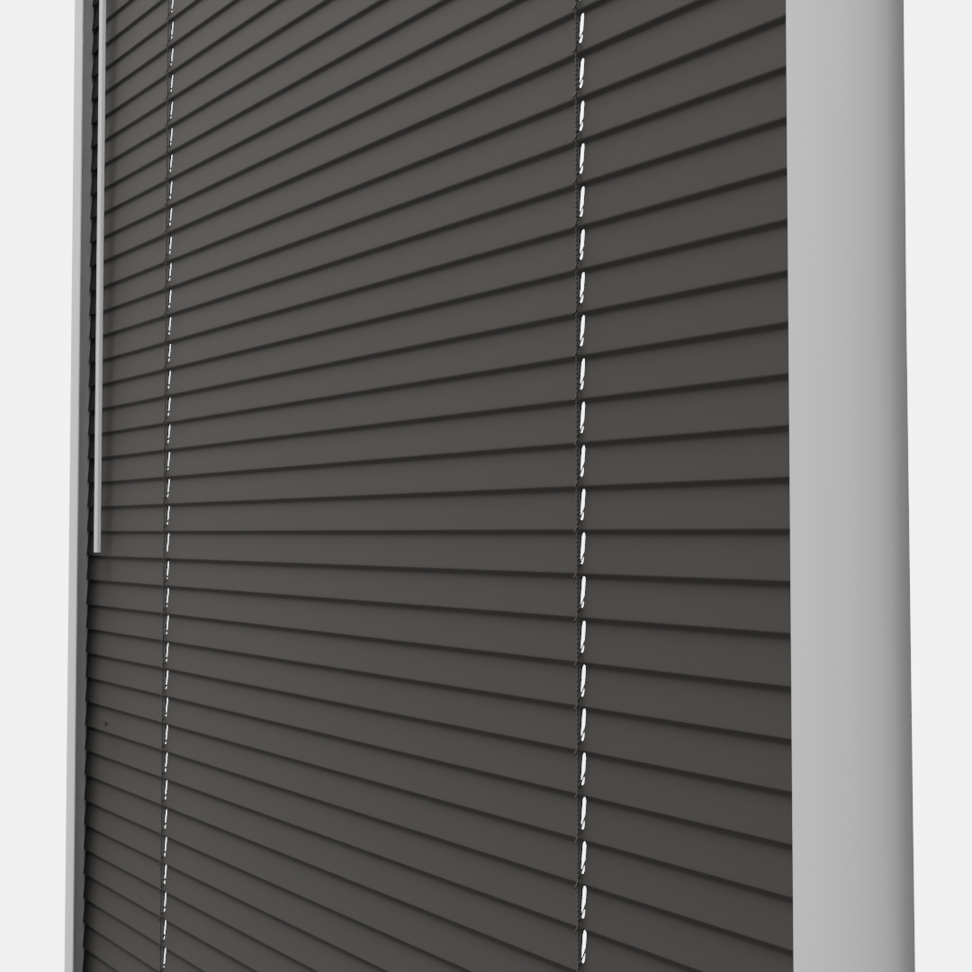 Perfect Fit No Drill Metal Blind - Charcoal Grey - 25mm