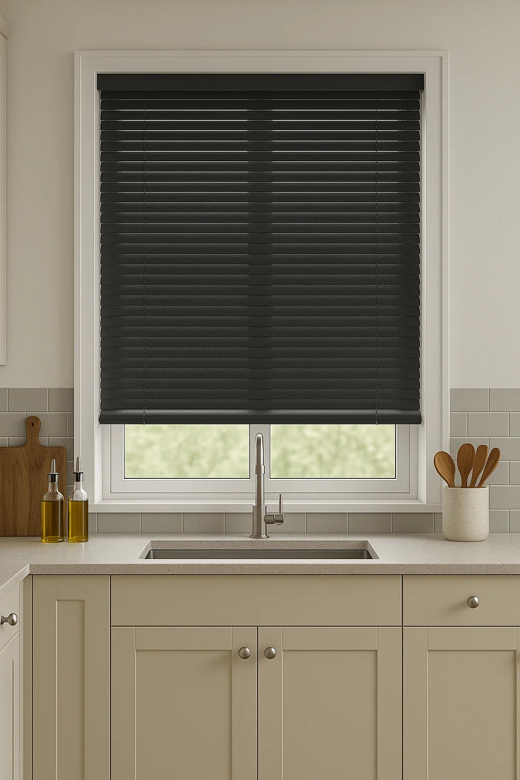 Charcoal Grey MetalVenetian Blind - 25mm