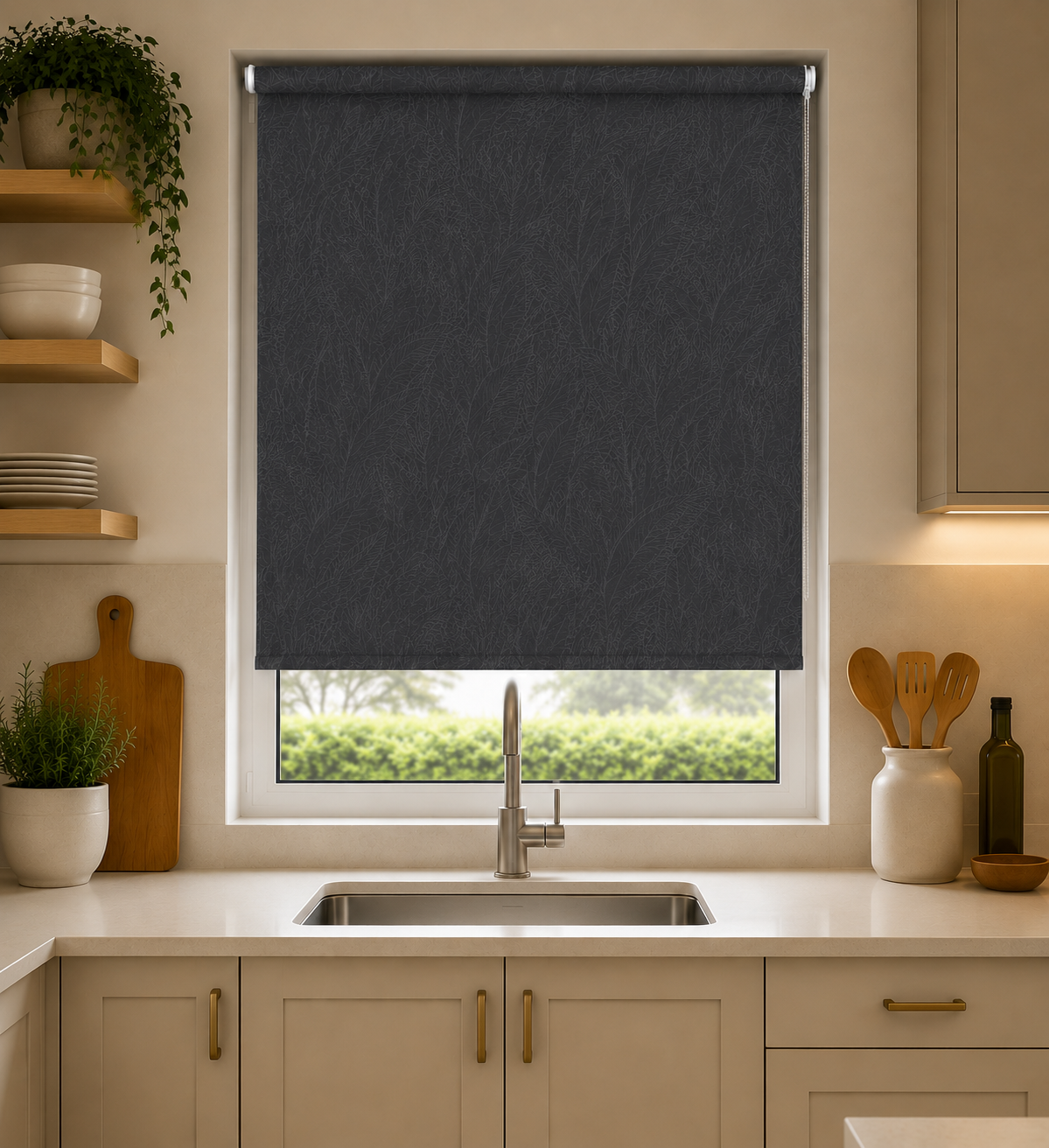 Havana PVC Grey Roller Blind
