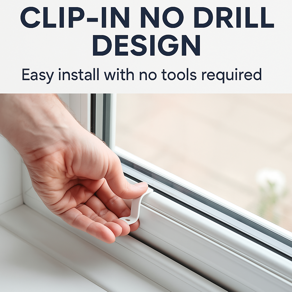 Sierra, Ice White - Perfect Fit No Drill/Clip On Shutter