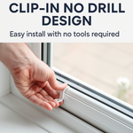 Sierra, Ice White - Perfect Fit No Drill/Clip On Shutter