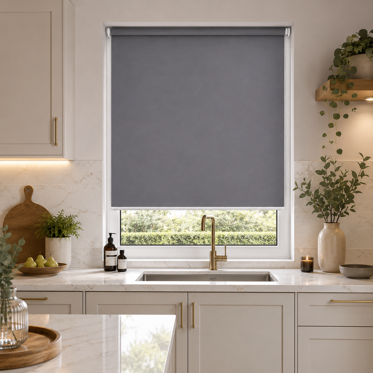 Origin Blackout Dark Grey Roller Blind