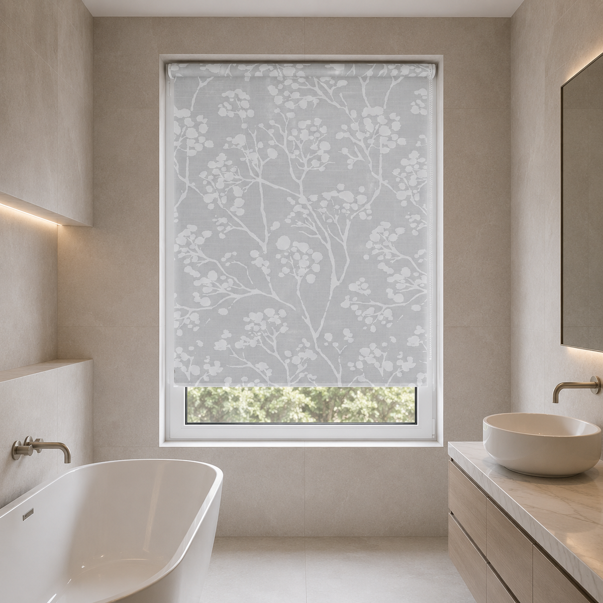 Carey Blackout Silver Roller Blind