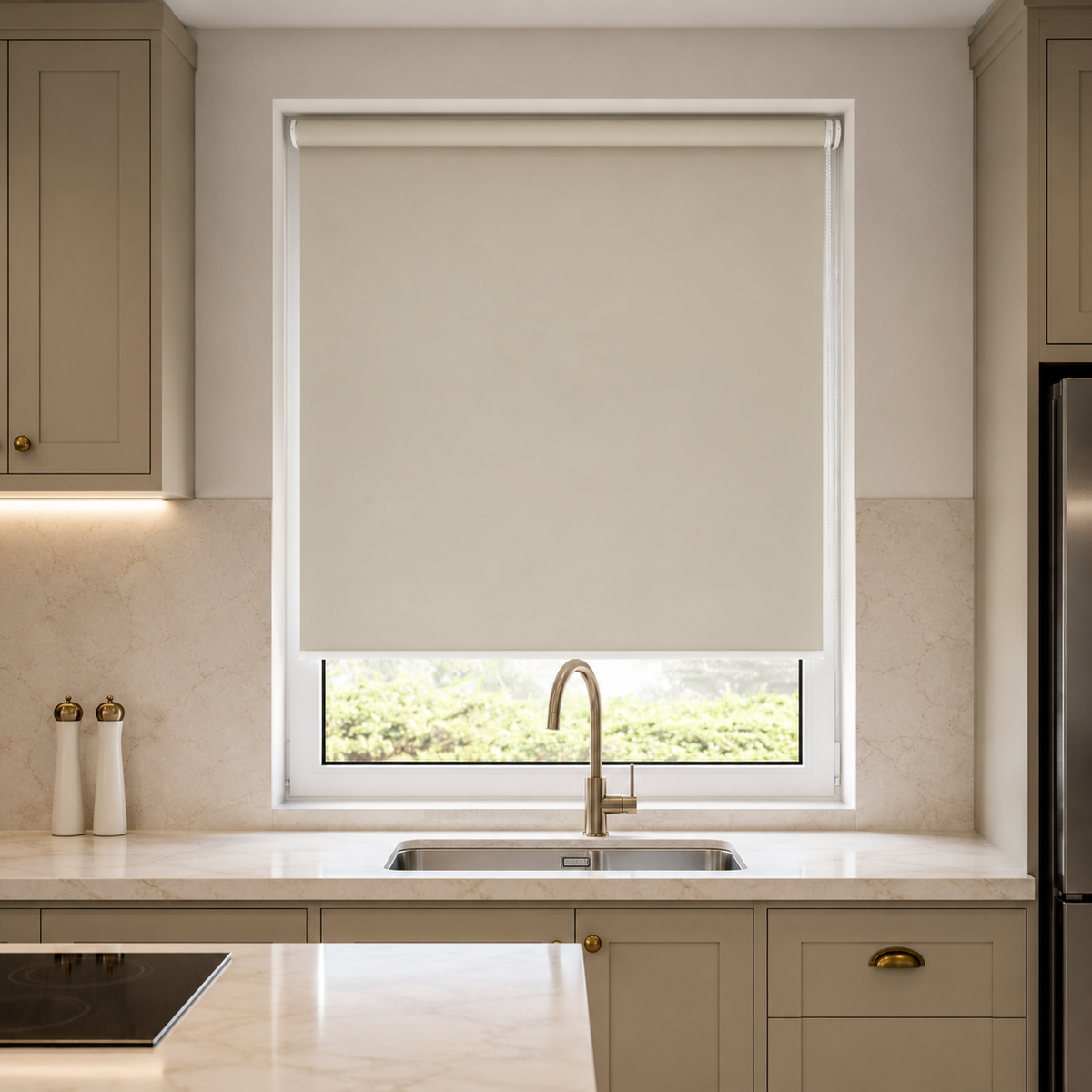 Cairo Blackout Beige Roller Blind