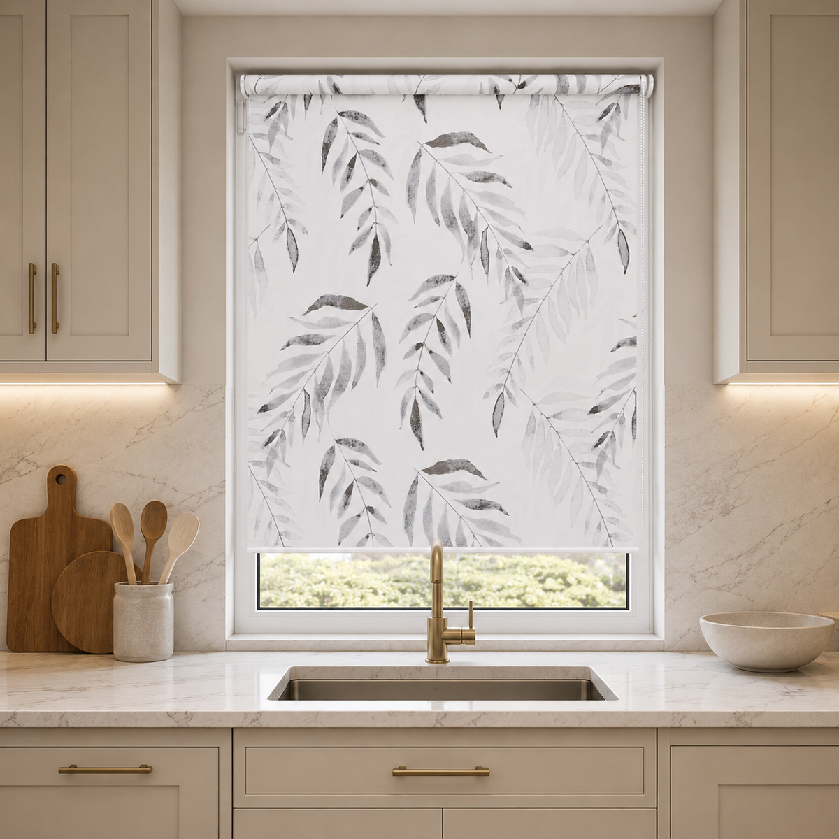 Clarice Pewter Roller Blind