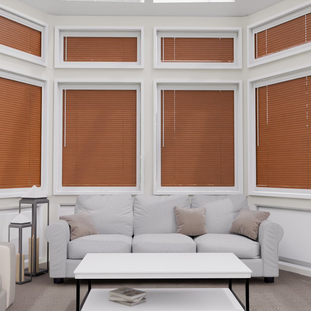 Perfect Fit No Drill Metal Blind - Cherry - 25mm