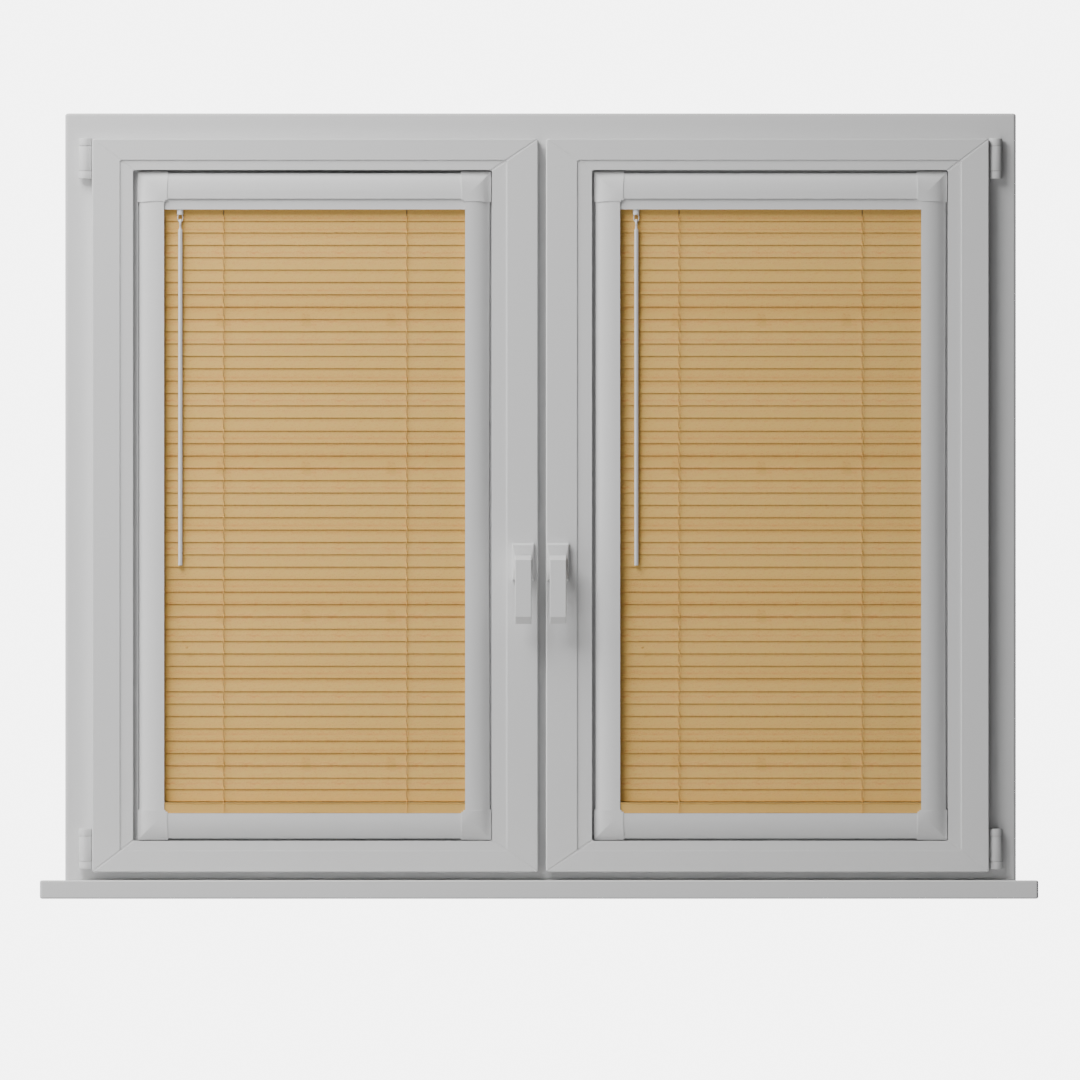 Perfect Fit No Drill Metal Blind - Chestnut - 25mm