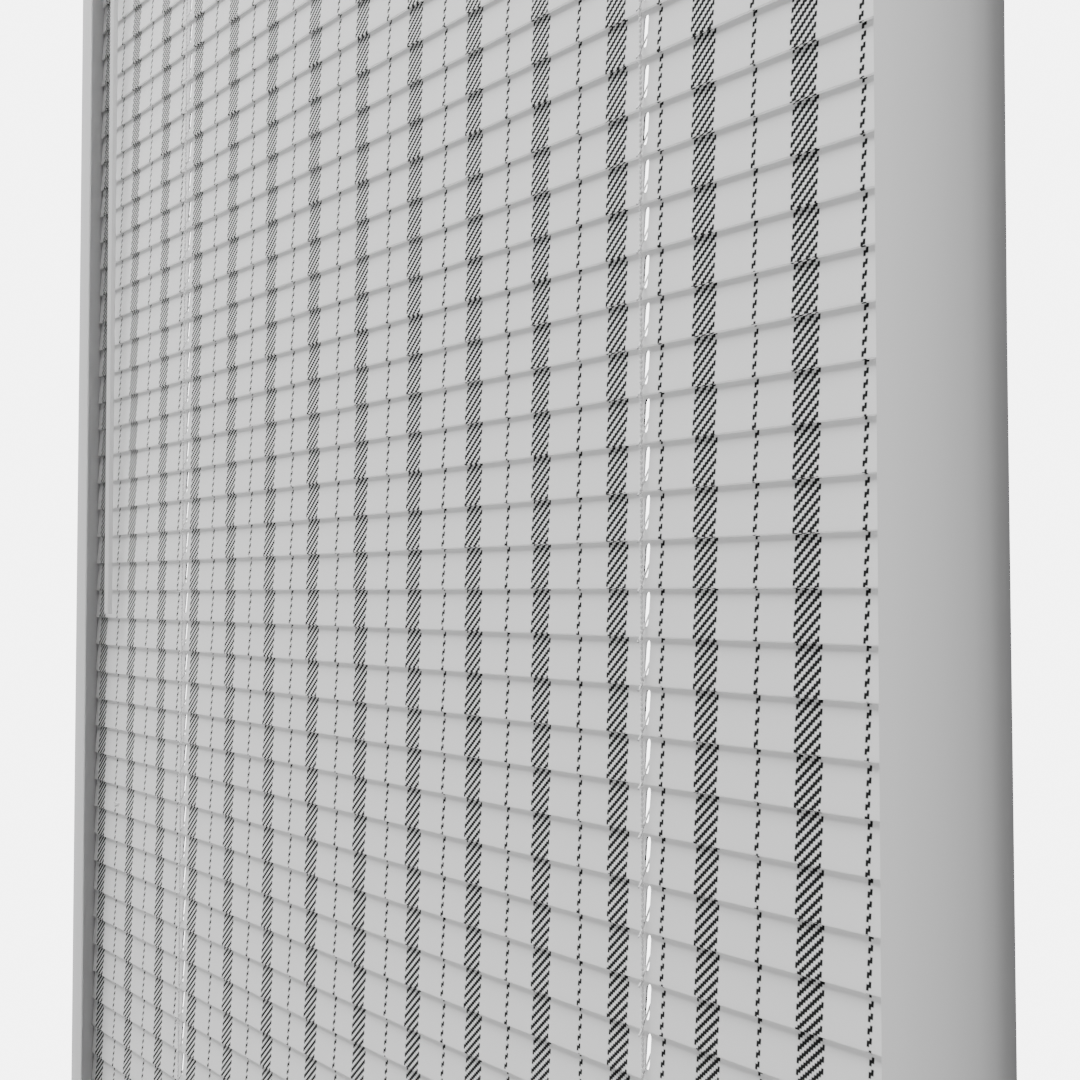 Perfect Fit No Drill Metal Blind - Classic Stripe - 25mm
