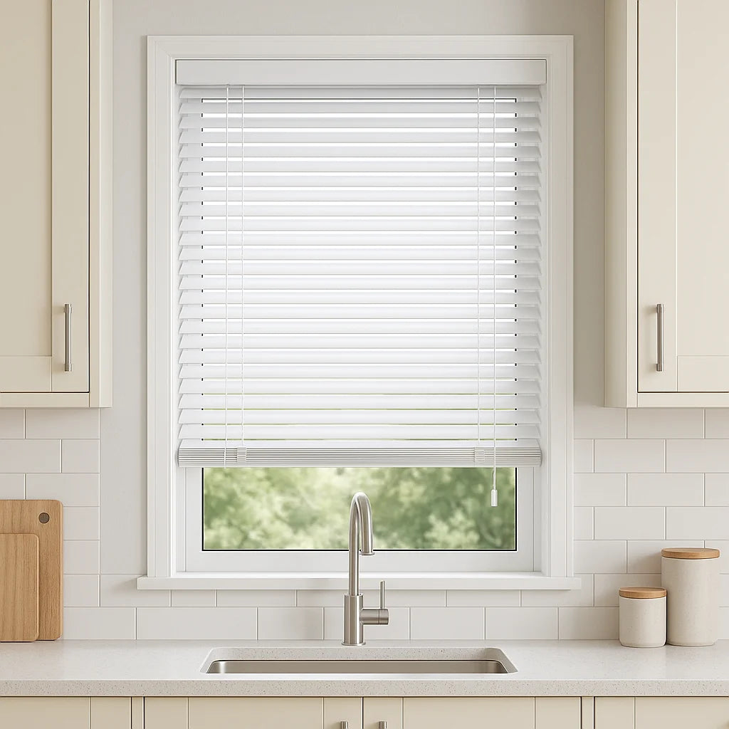 Classic White MetalVenetian Blind - 25mm