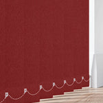 Raindrop Blockout Red Vertical Replacement Blind Slat