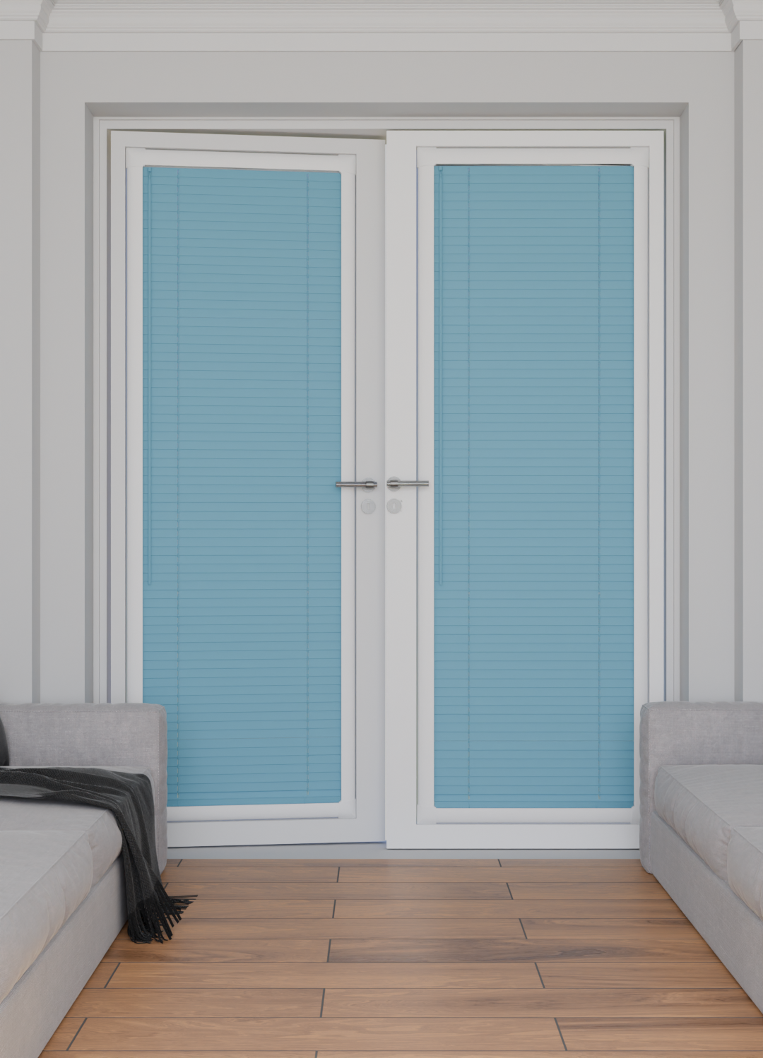 Perfect Fit Metal Blind - Cool Aqua - 25mm