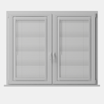 Perfect Fit No Drill Metal Blind - Cream- 25mm