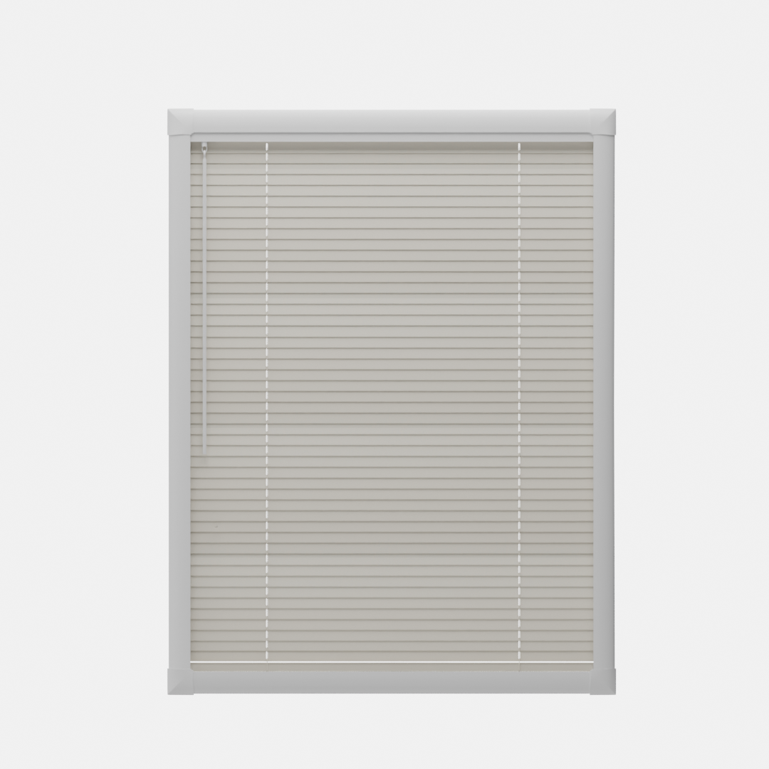 Perfect Fit No Drill Metal Blind - Creamy Apricot- 25mm