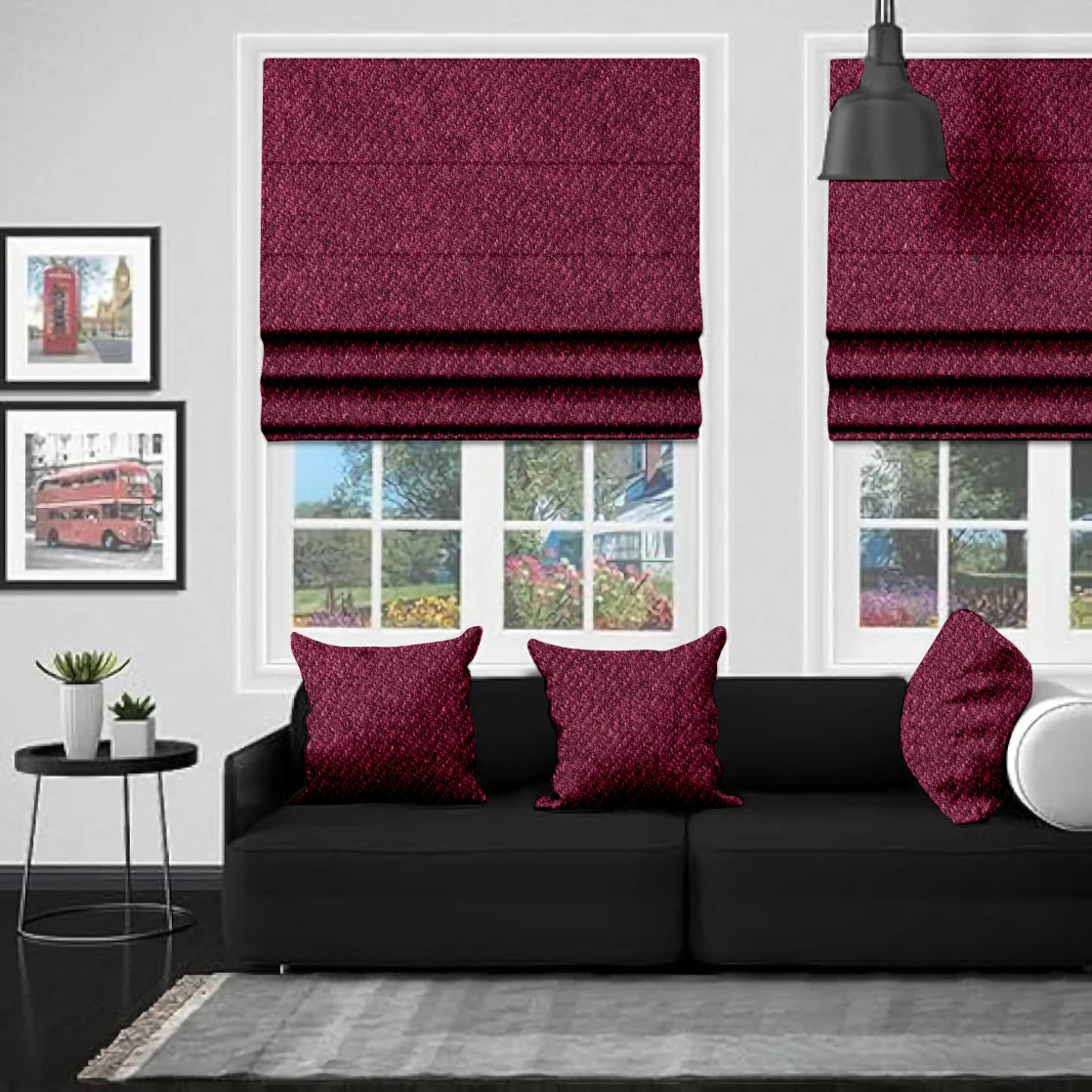 EB Dalyan Thistle Roman Blind