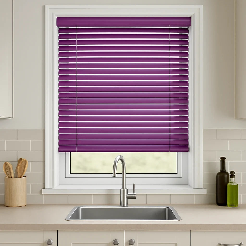 Damson Metal Venetian Blind - 25mm