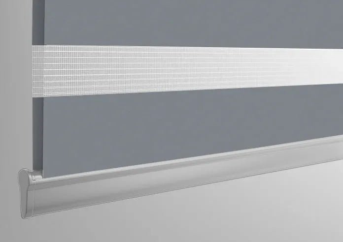 Dimout Rome Grey - Electrical Day and Night Blinds