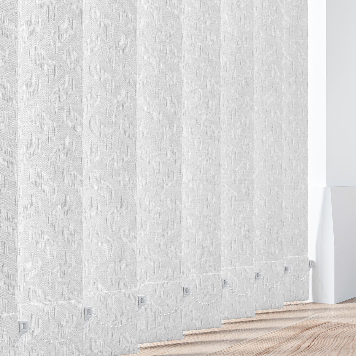 Dolphin White Vertical Replacement Blind Slat