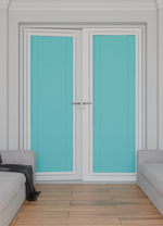 Perfect Fit No Drill Metal Blind - Electric Aqua- 25mm