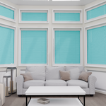Perfect Fit No Drill Metal Blind - Electric Aqua- 25mm