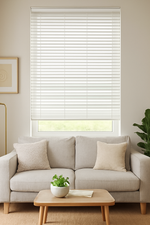 Expressions Snow Faux Wooden Blind - 50mm