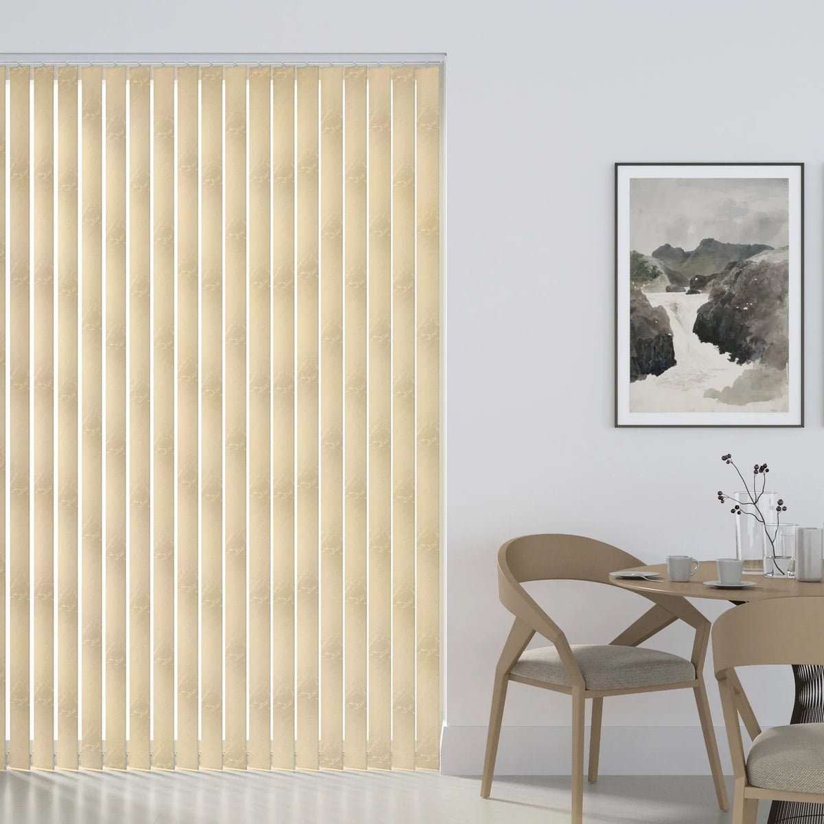 Fiesta Beige - PVC Blackout Waterproof Vertical Blind