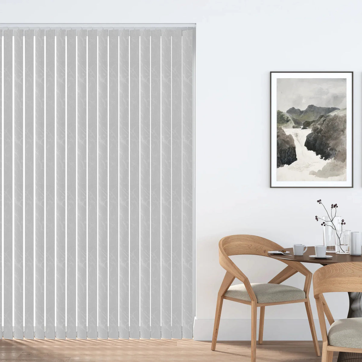 Fiesta Grey - PVC Blackout Waterproof Vertical Blind Slat