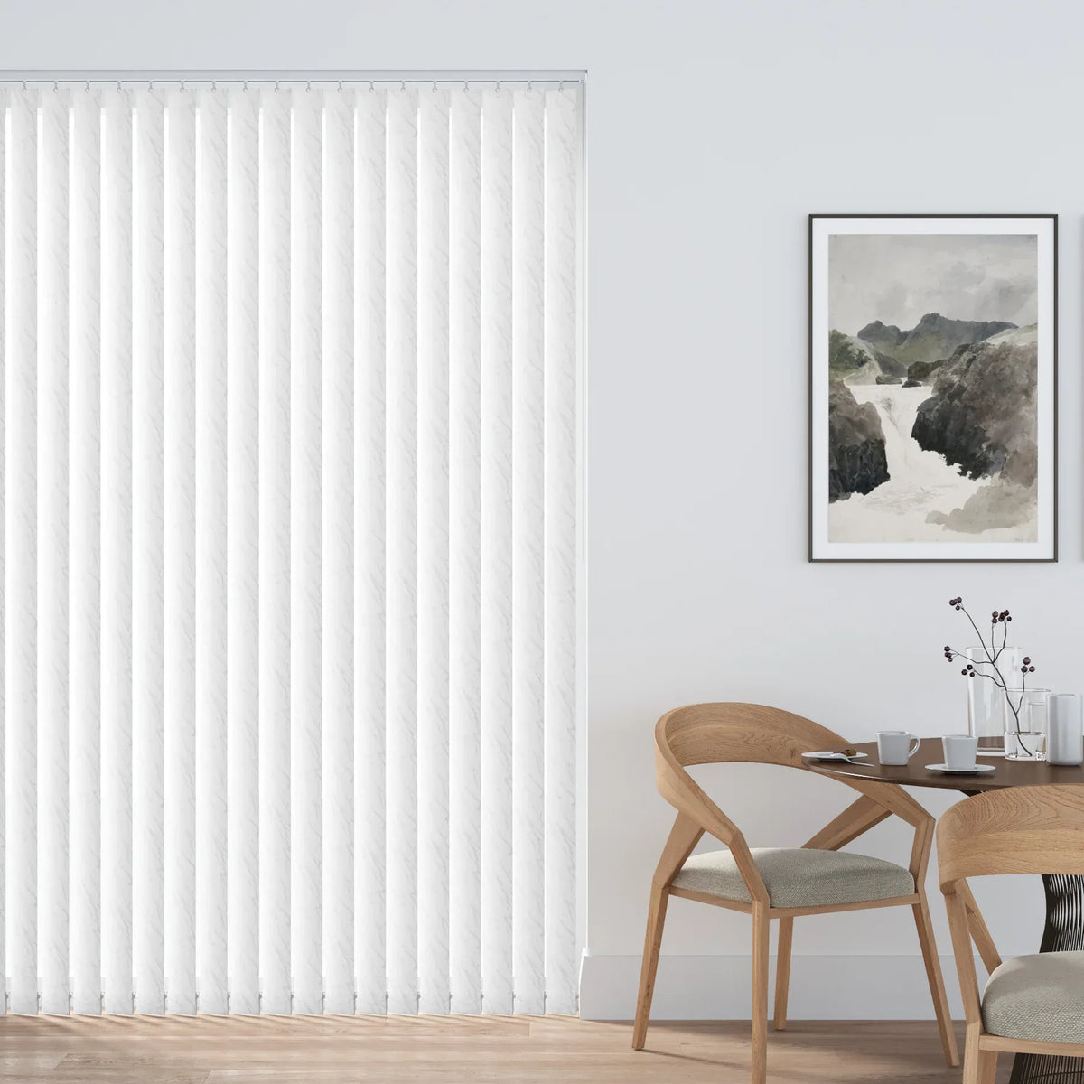 Fiesta White - PVC Blackout Waterproof Vertical Blind Slat