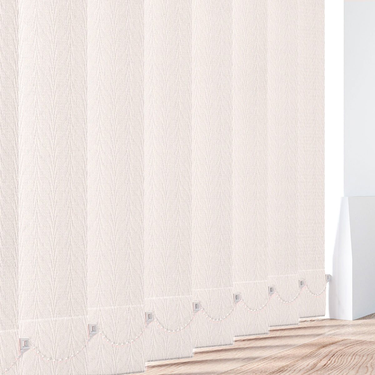Feather Weave Chantilly Vertical Replacement Blind Slat