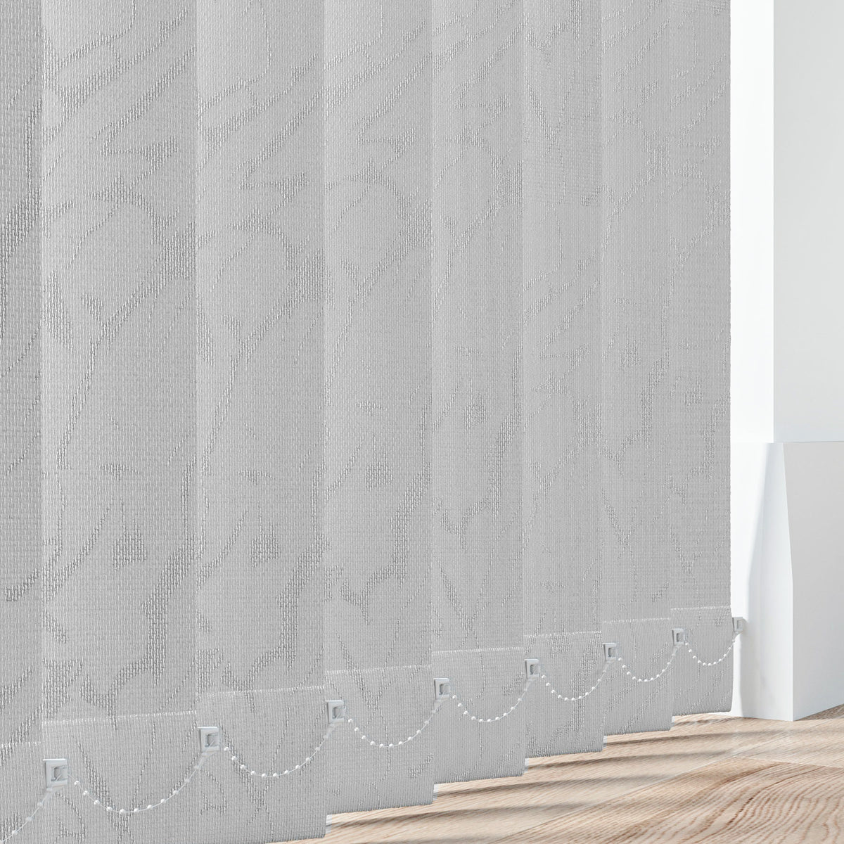Fiesta Grey - PVC Blackout Waterproof Vertical Blind Slat