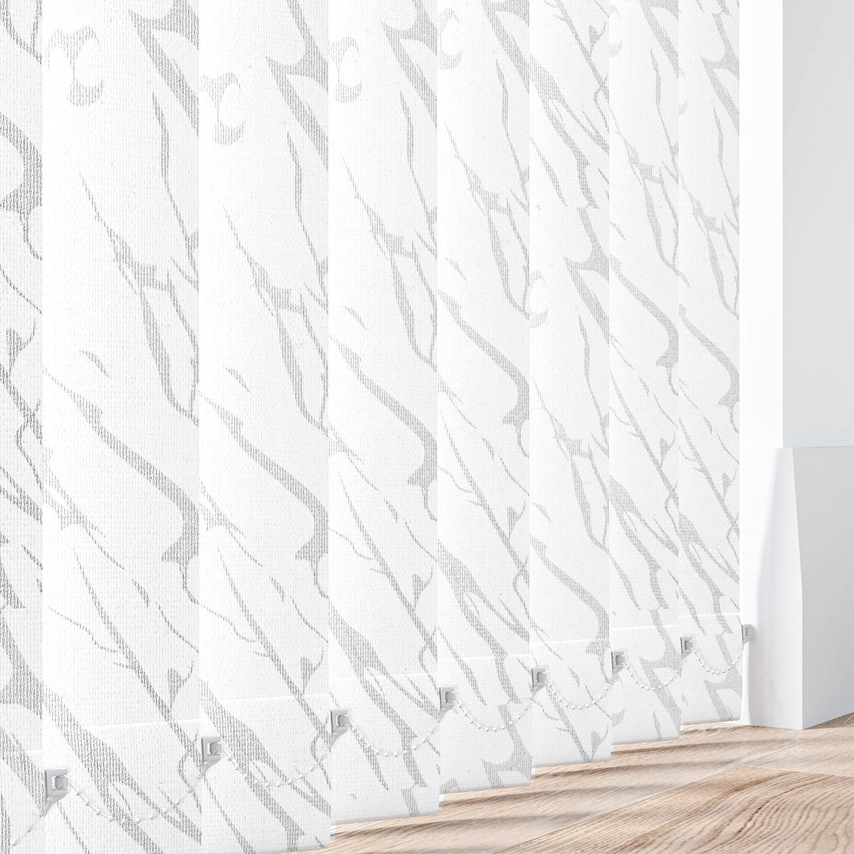 Fiesta White - PVC Blackout Waterproof Vertical Blind Slat
