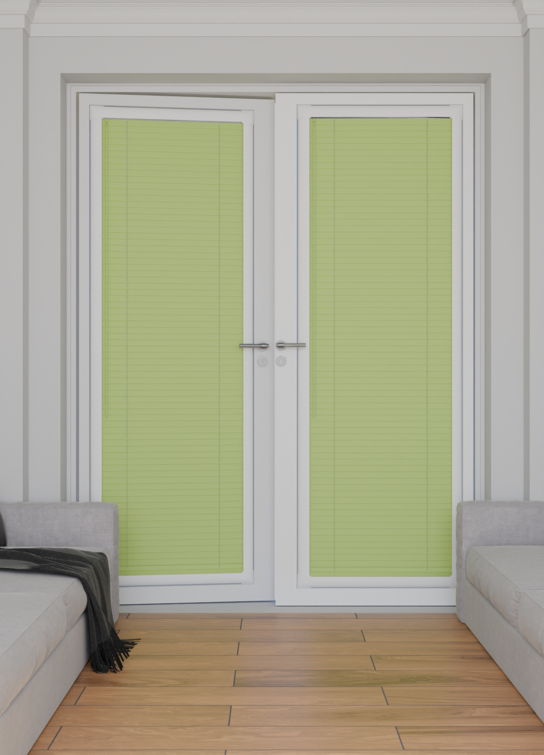 Perfect Fit No Drill Metal Blind - Fresh Apple- 25mm