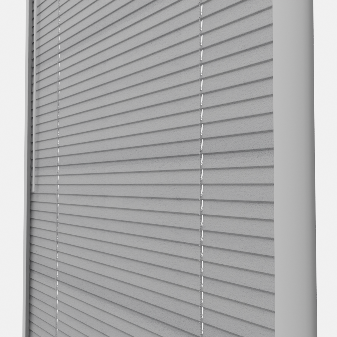 Perfect Fit No Drill Metal Blind - Frosted Silver- 25mm