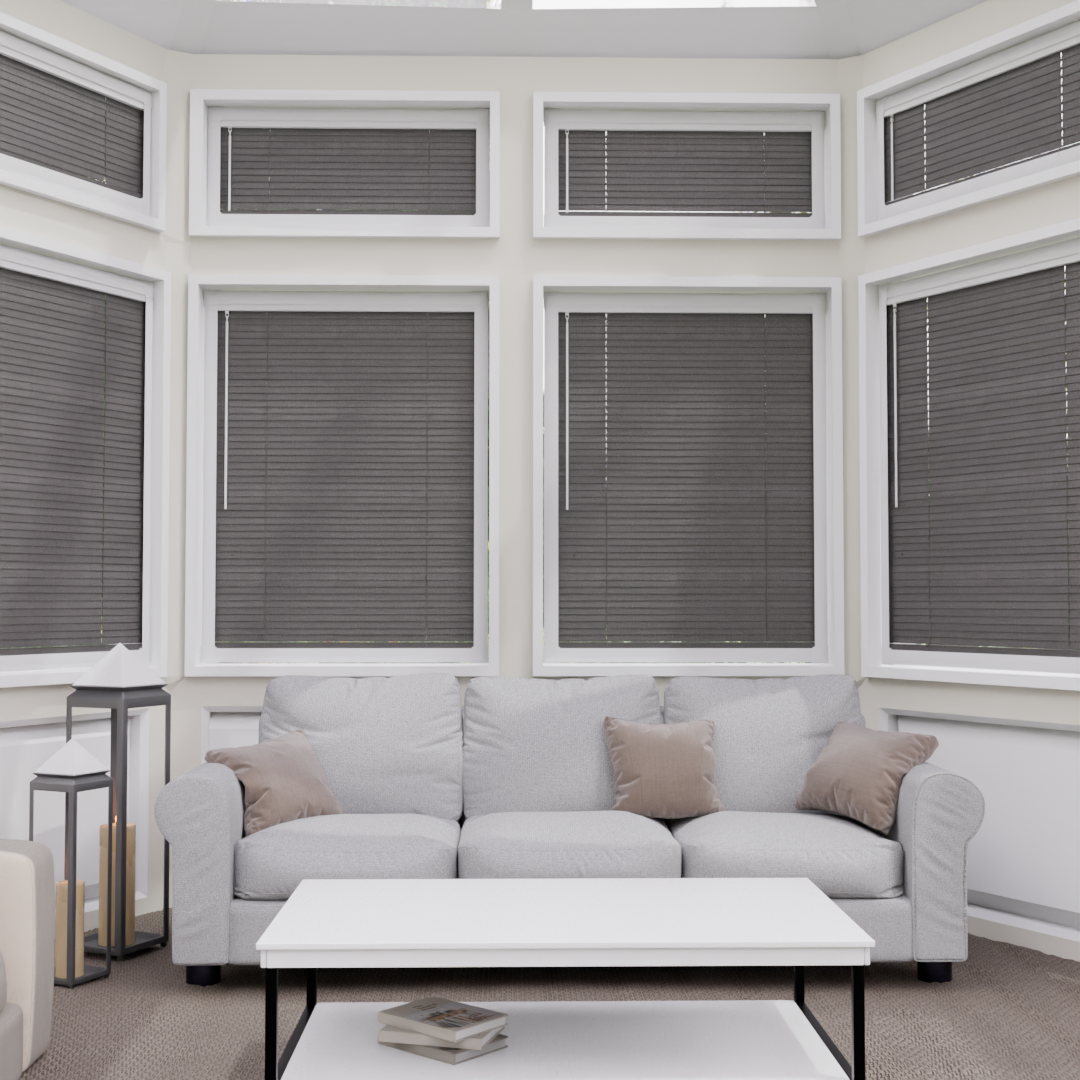 Perfect Fit No Drill Metal Blind - Graphite - 25mm