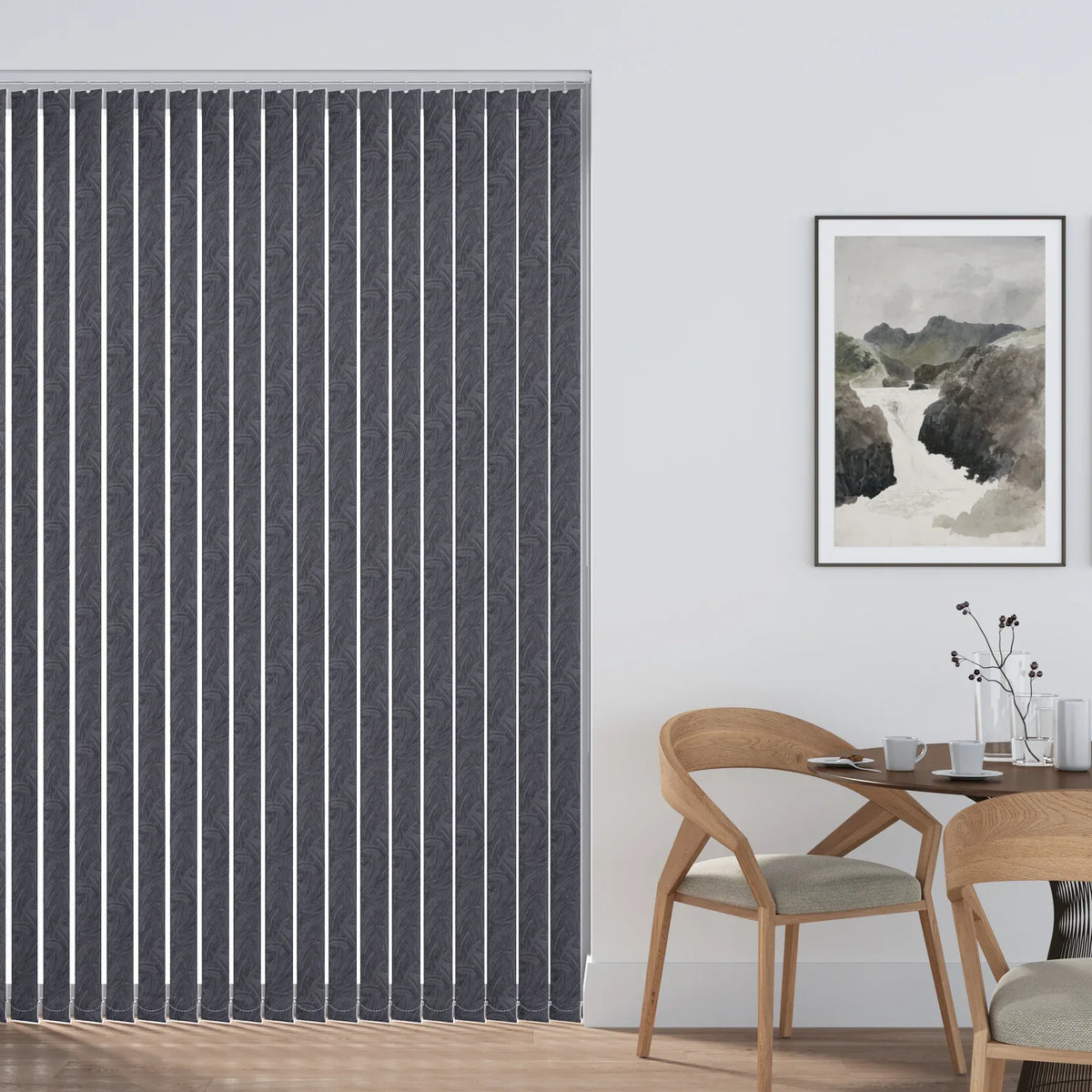Havana PVC Grey Vertical Blind Slat