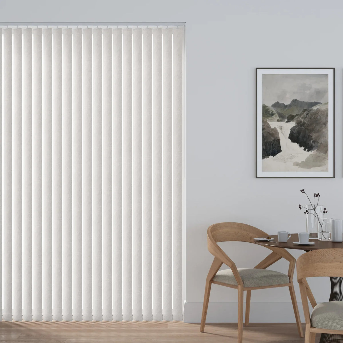 Havana PVC White Vertical Blind Slat