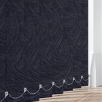 Havana PVC Black Vertical Blind Slat