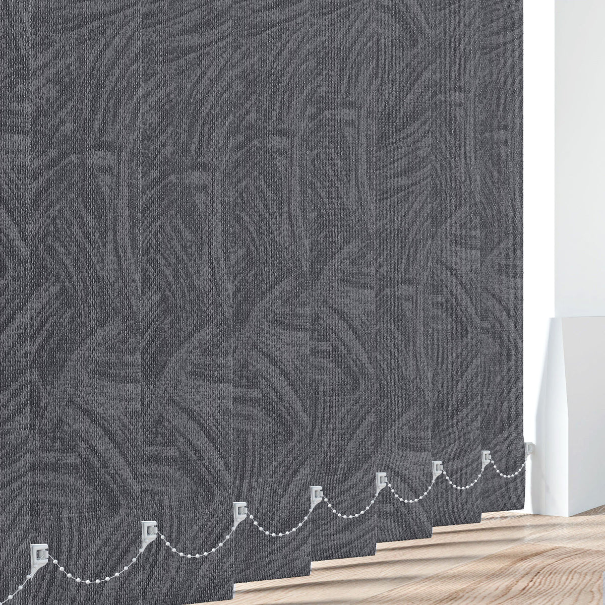 Havana PVC Grey Vertical Blind Slat