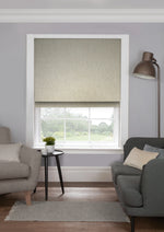 EB Herringbone Oyster Roman Blind