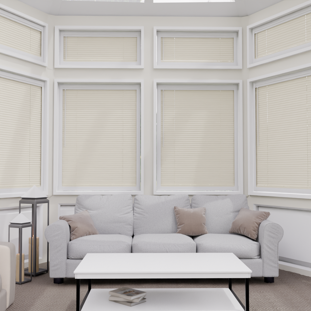 Perfect Fit No Drill Metal Blind - Hessian - 25mm