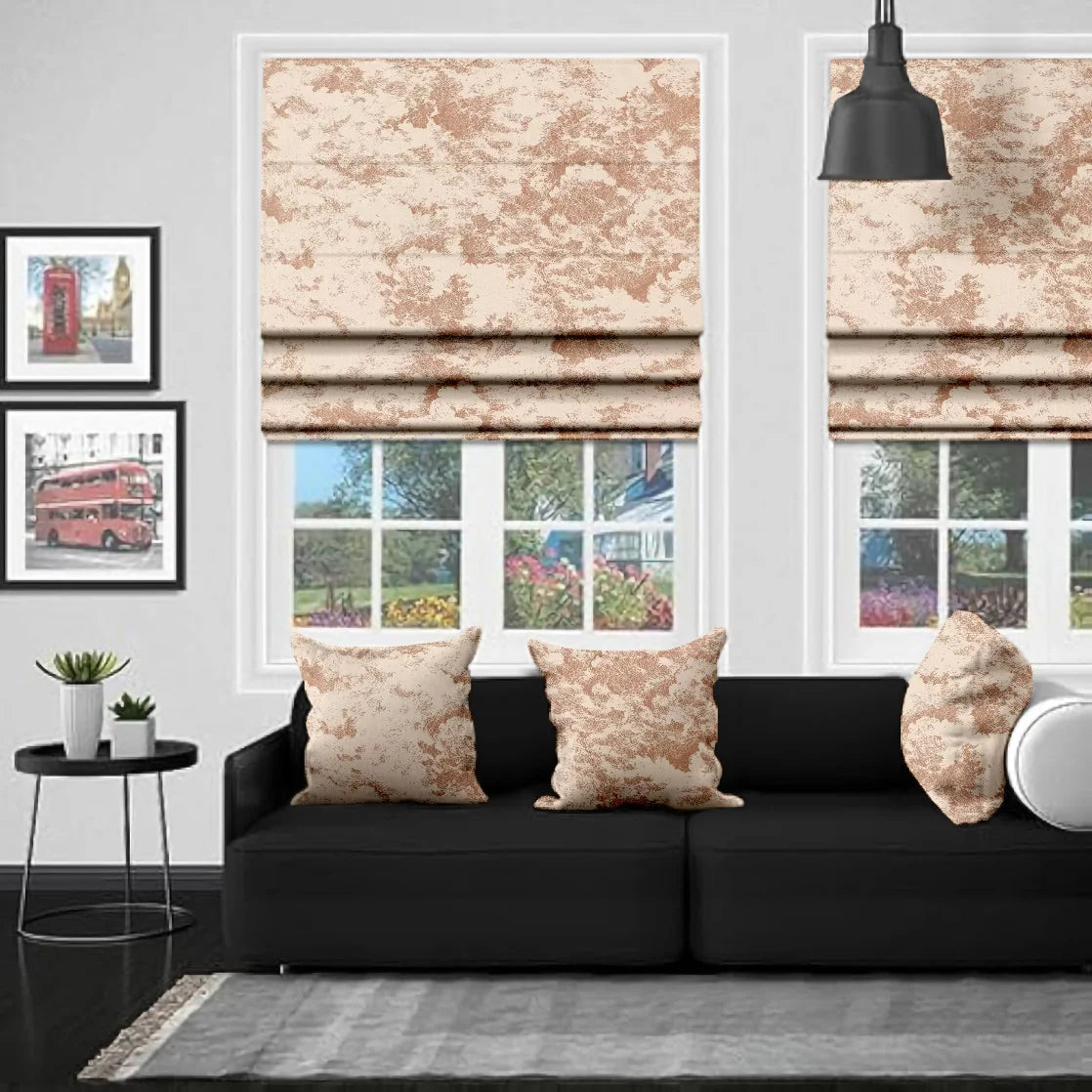 EB Izmir Blush Rose Gold Roman Blind