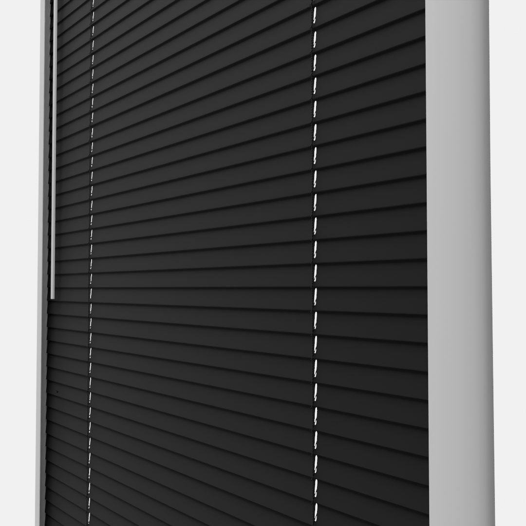 Perfect Fit No Drill Metal Blind - Jet - 25mm