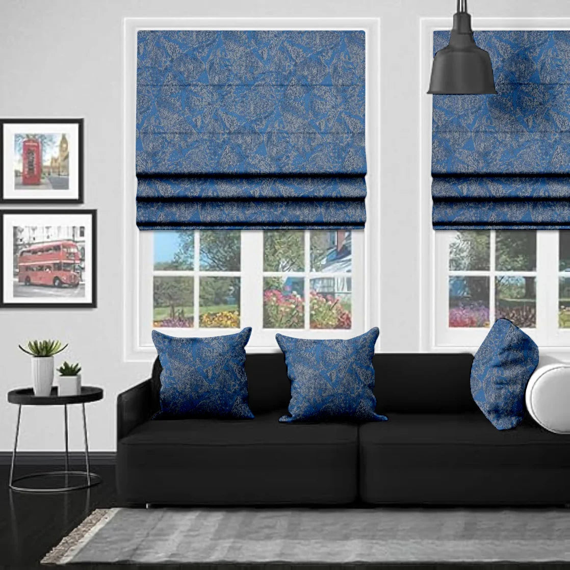 EB Karina Denim Roman Blind