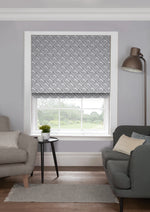 EB Kufic Grey Roman Blind
